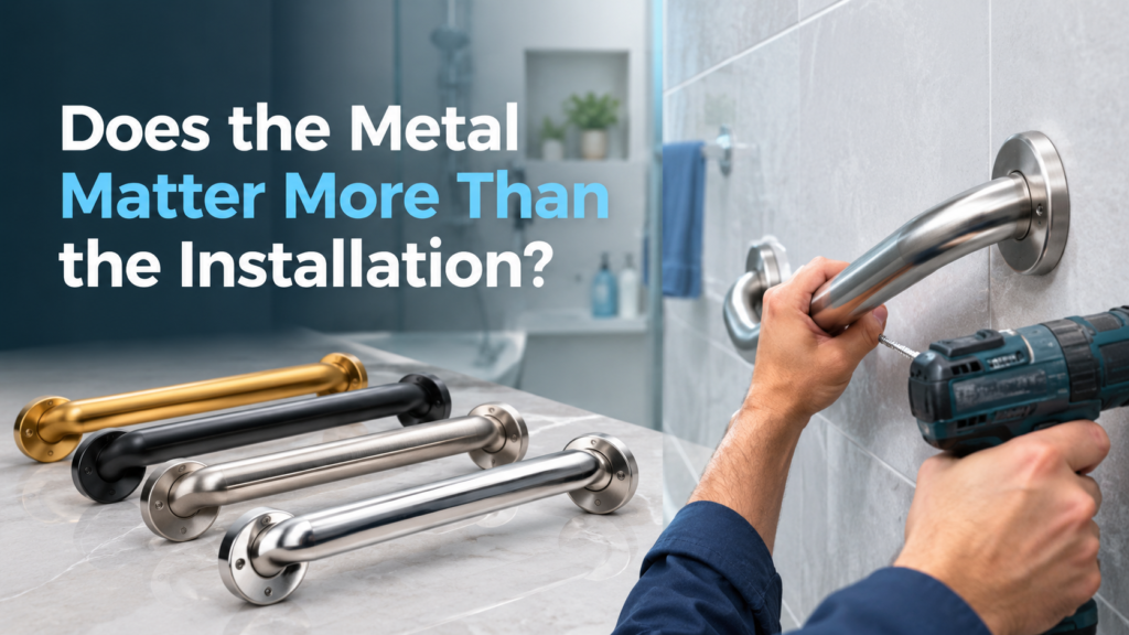 Does metal matter more than grab bar installation?