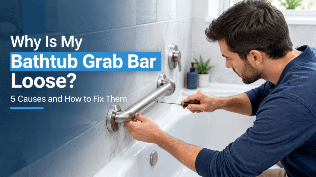 Why is my bathtub grab bar loose? 5 common causes and fixes