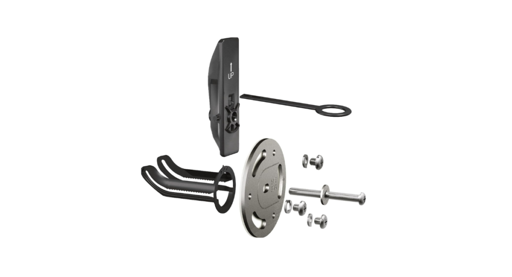 Moen SecureMount SMA1005CH anchor with a chrome grab bar for a fiberglass shower wall with no studs